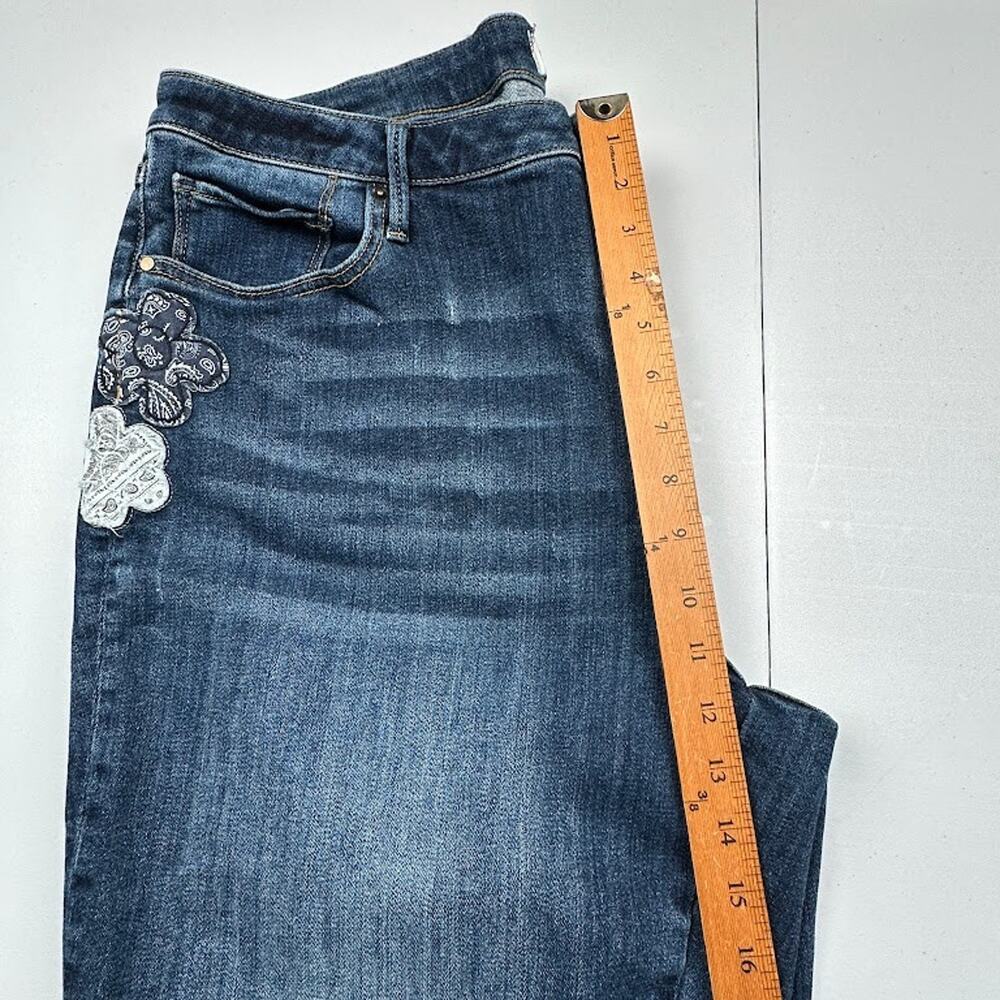 Driftwood Jeans Womens 18 Blue Royce Straight Ankle American Bandstand Boho - Picture 12 of 14